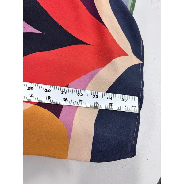 Farm Rio Graphic Heart Slip Midi Dress Colorblock‎ Multicolor XS - Image 13