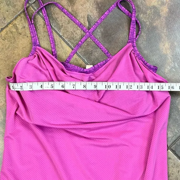 Lucy Feel The Beat Strappy Singlet Tank Top Medium Pink - Image 3