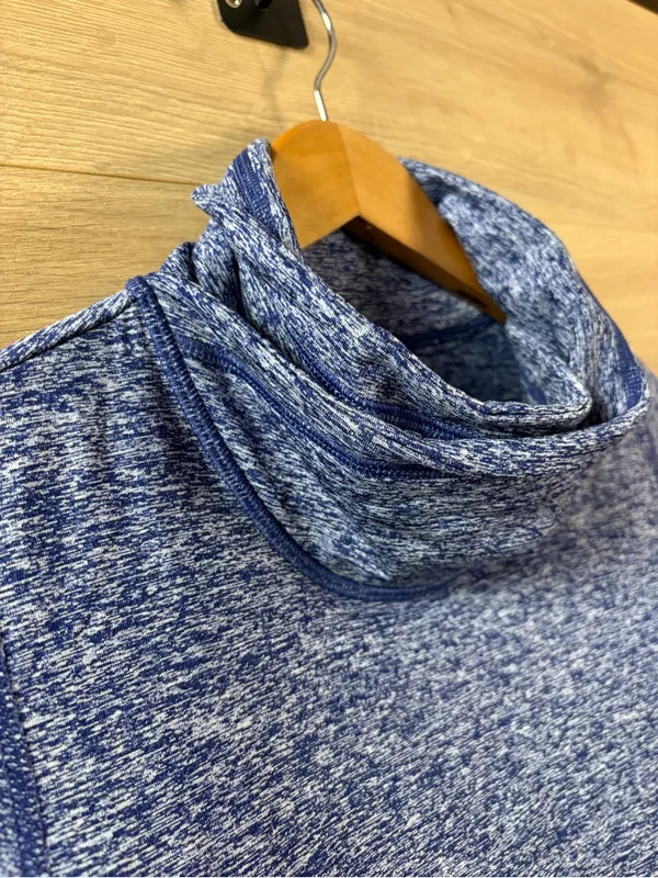Lucy Activewear Blue Funnel Neck Cardio Pullover XS - Image 6