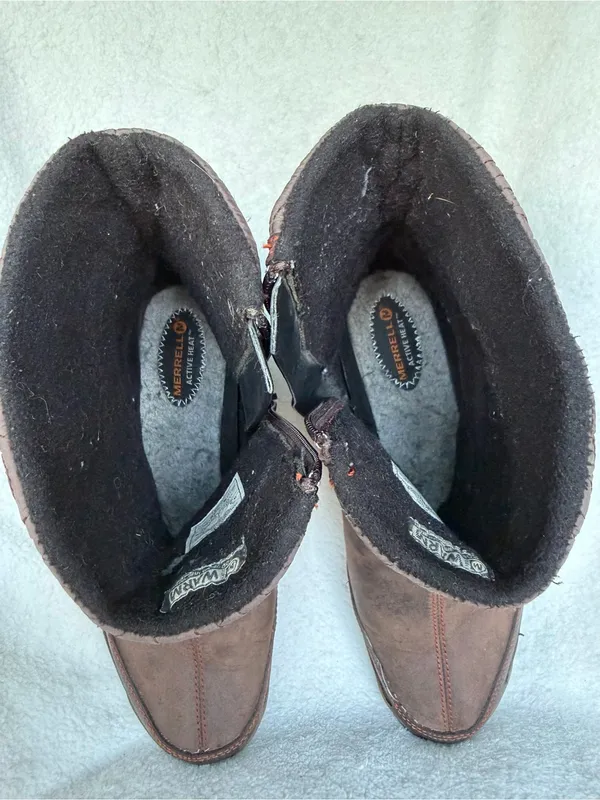 Merrell Dewbrook Select Dry Insulated Short Winter Boots Brown Women 9.5 - Image 8