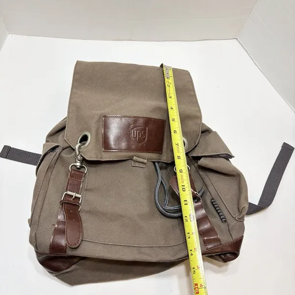 Vintage Cotton Field and Co Leeds UPS Embossed Rucksack Backpack - Image 12