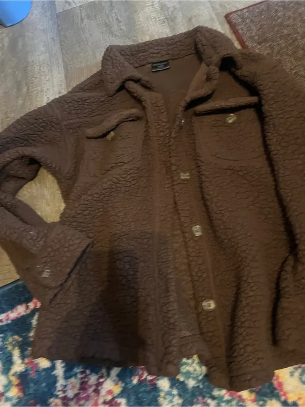32 heat Cozy Brown Sherpa Shacket - Women's Jacket - Image 5