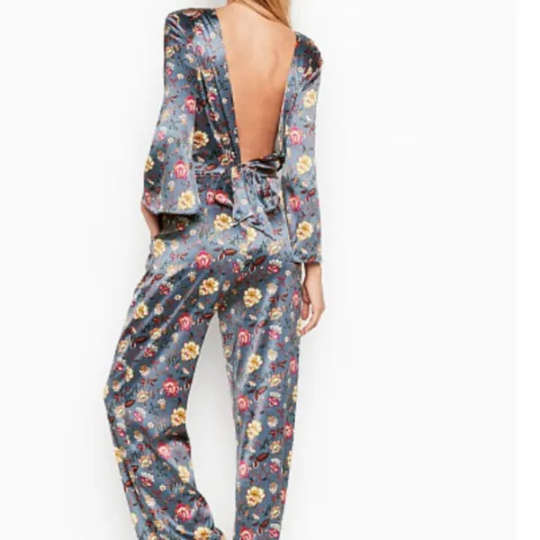 Victoria's Secret Luxe Satin Keyhole Open-Back Jumpsuit - Image 2
