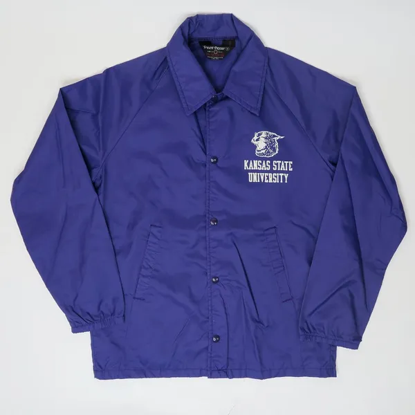 Vintage 80s David Peyser Kansas State Wildcats Windbreaker - Image 2