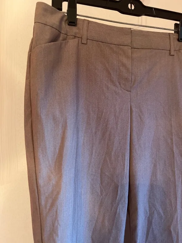 Express Design Studio Editor Womens Dress Pants Size 8 Gray Flat Front Office We - Image 3