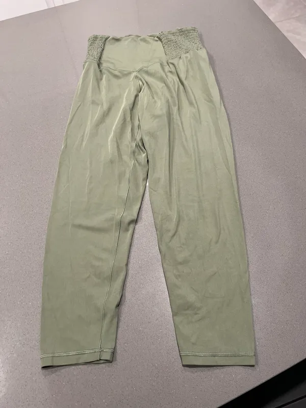 Green Smocked Leggings - Image 5