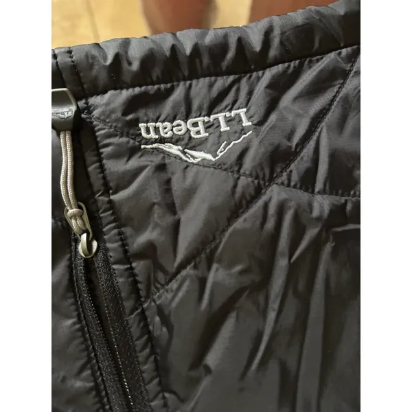 LL Bean Womens Quilted Jacket Black Full‎ Zip Lightweight XXS PrimaLoft Coat - Image 5