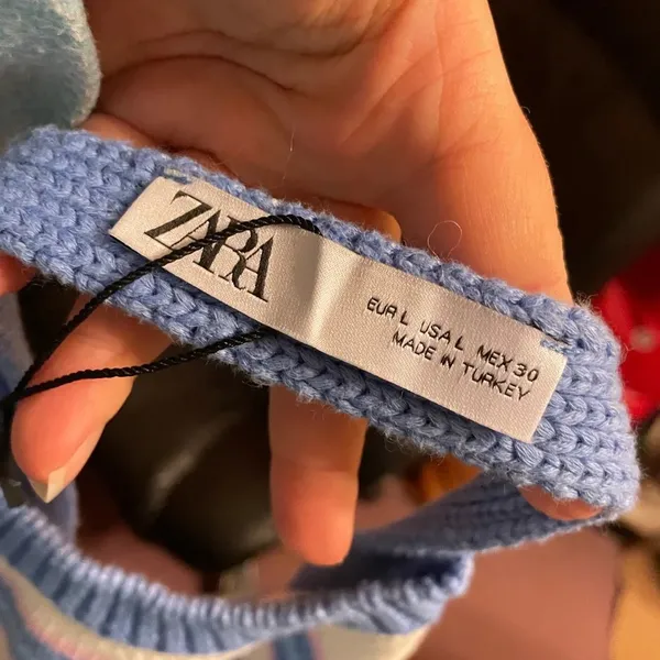 Zara Striped Knit Halter Sweater Top - Image 2