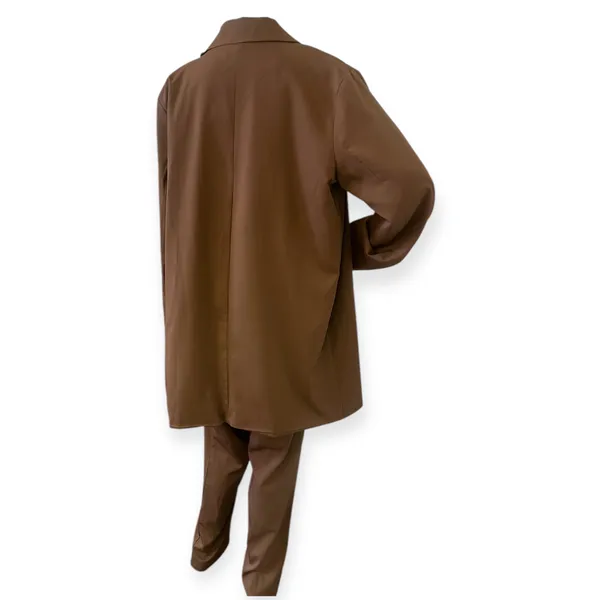Pretty Little Thing Elegant Brown Oversized suit jacket Pantsuit - Image 2