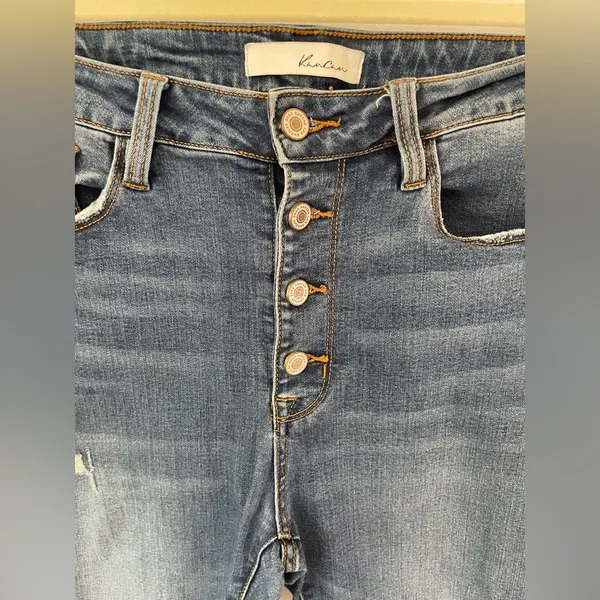 KanCan Norah High Rise Ankle Skinny Button Fly Jeans Size 30 - Image 3