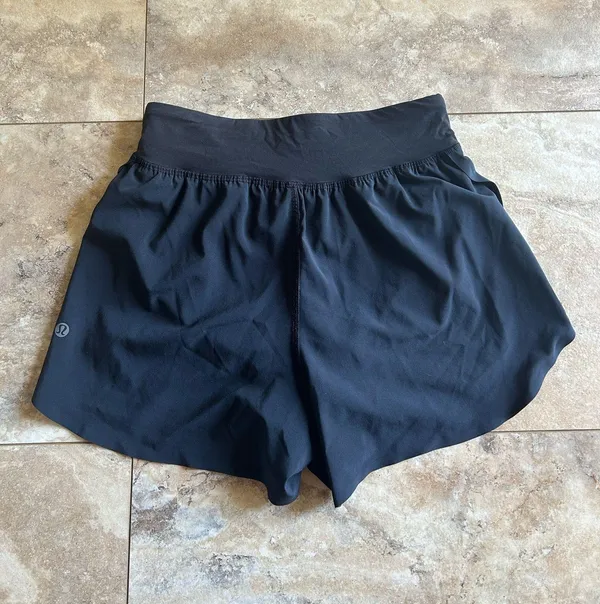 Lululemon Black Fast And Free Shorts 3" - Image 2