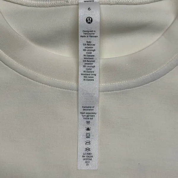 Women’s Lululemon Softstreme‎ Gathered T-shirt Size :6 - Image 9