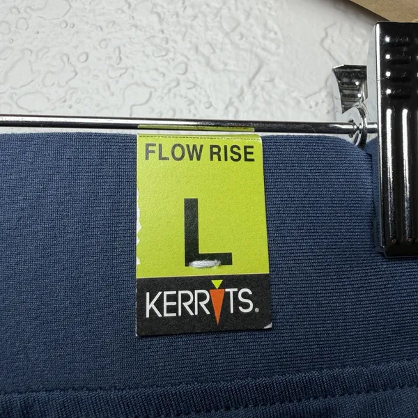 Kerrits Flow Rise Riding Tights Women L Navy Knee Patch Equestrian NWT 50200 - Image 16