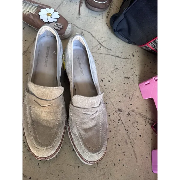 Bernardo Women's Selma Slip-On Leather Loafers Clay Split Suede Sz 10M - Image 4