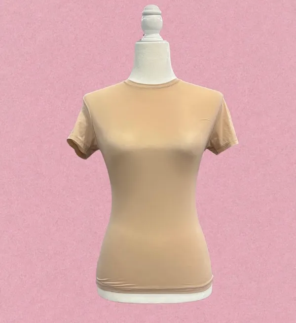 SKIMS Nude Fits Everybody Short Sleeve T-Shirt - Image 2