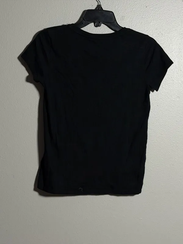 Polo by Ralph Lauren Women Black V-Neck Tee Minimalist size S - Image 5