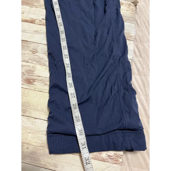 Lululemon Dance Studio Lined Pants Size Large Navy Athleisure Active - Image 9