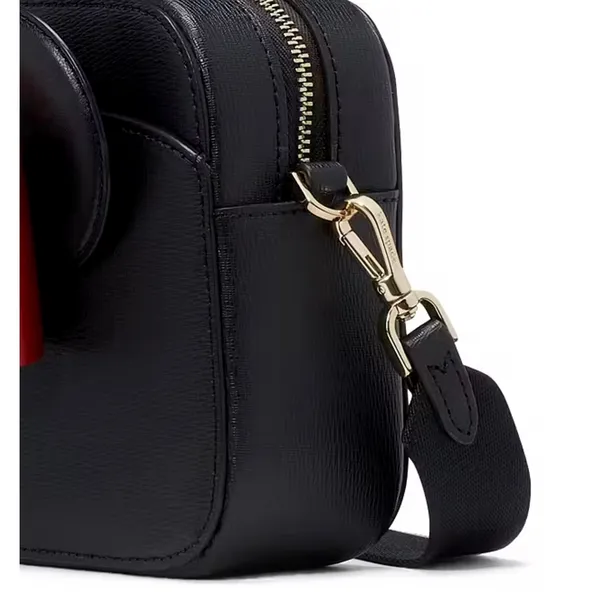 Kate Spade Minnie Mouse Mini Camera Bag Black and Red - Image 5