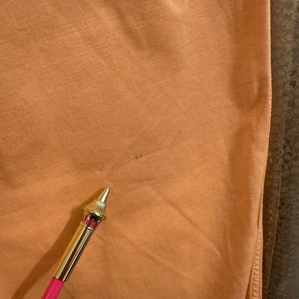Free People Addy Wide Leg Chino Pants Pastel Light Orange Size 4 NWOT - Image 7
