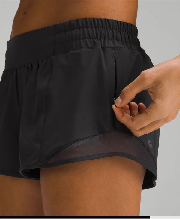 Lululemon Black Hotty Hot Long Shorts 4" - Image 5