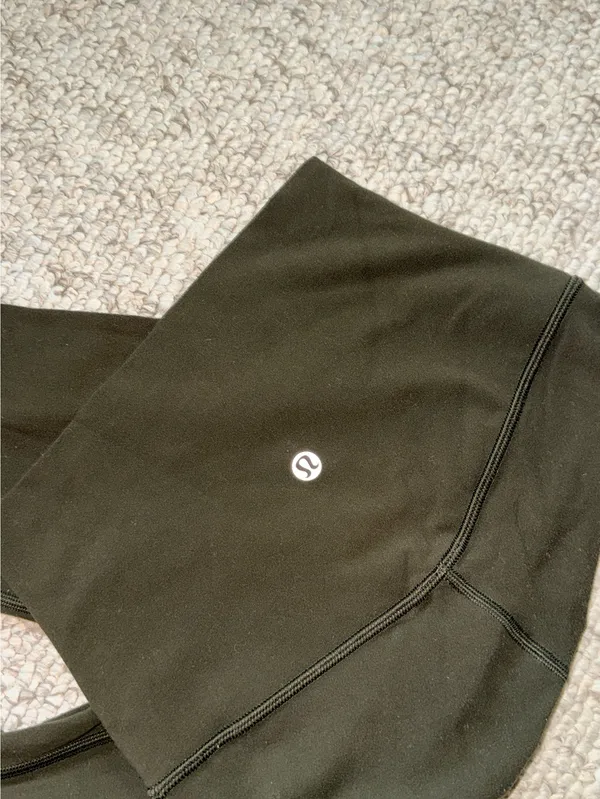 Lululemon Leggings Align High-Rise 28" Olive Super Green 2 - Image 2