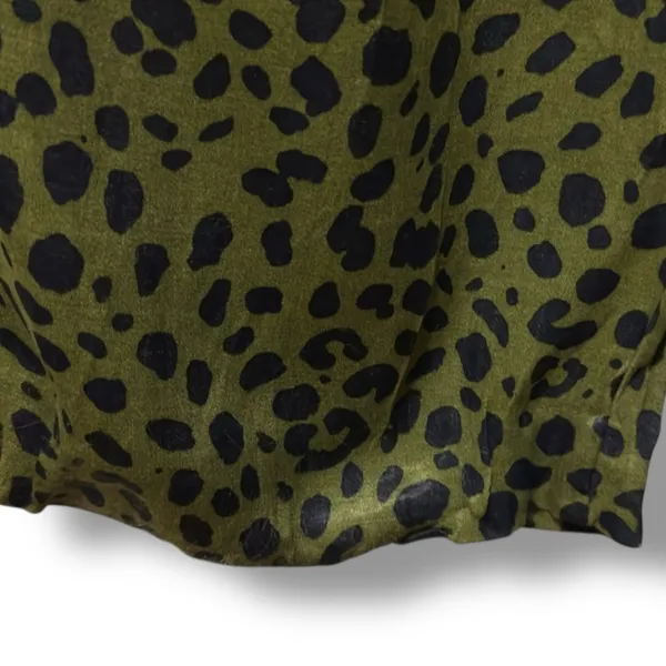 Zara | NWOT Turkey Olive Green Leopard Print High Waist Straight Leg Pants (XS) - Image 8