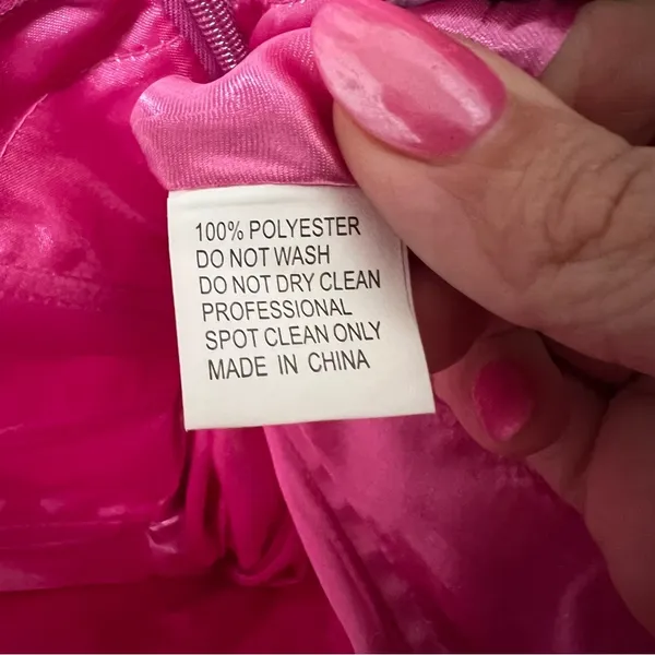 NEW NWT Mac Duggal Off The Shoulder Bustier Ball Gown In Magenta Pink - Image 10