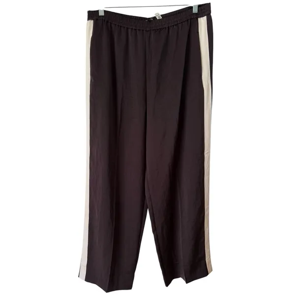 NWT Madewell The Easy Pull On Track Pants Satin Racer Stripe Size XL - Image 3