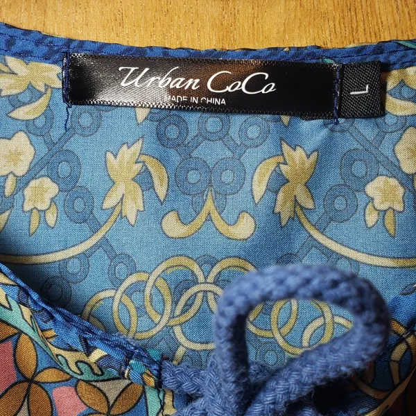 Hippie boho caftan dress by Urban CoCo size L - Image 3