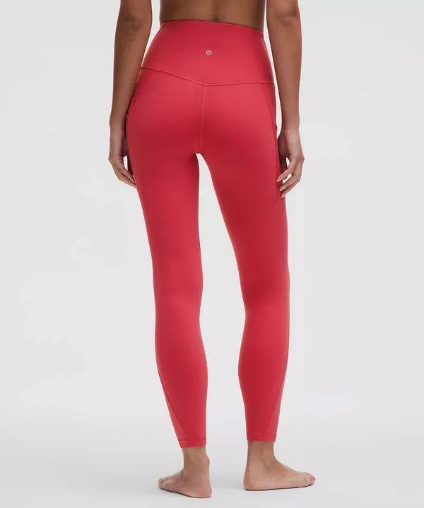 Lululemon Align High-Rise Pant 25” Pockets - Desert Red, Size 14 - Image 7