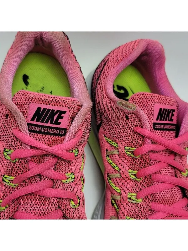 Nike Womens Pink Green Zoom Vomero 10 717441-608 Lace Up Athletic Shoes Size 8.5 - Image 3
