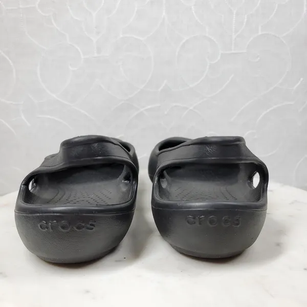 Crocs Taylor Slingback Ballet‎ Flats Womens 11 Black Pull On Waterproof Outdoor - Image 9