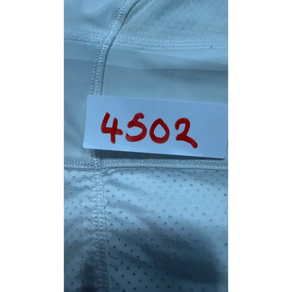 Lululemon White Mesh Panel Full Zip Running Training Jacket Size 10 Reflective - Image 8