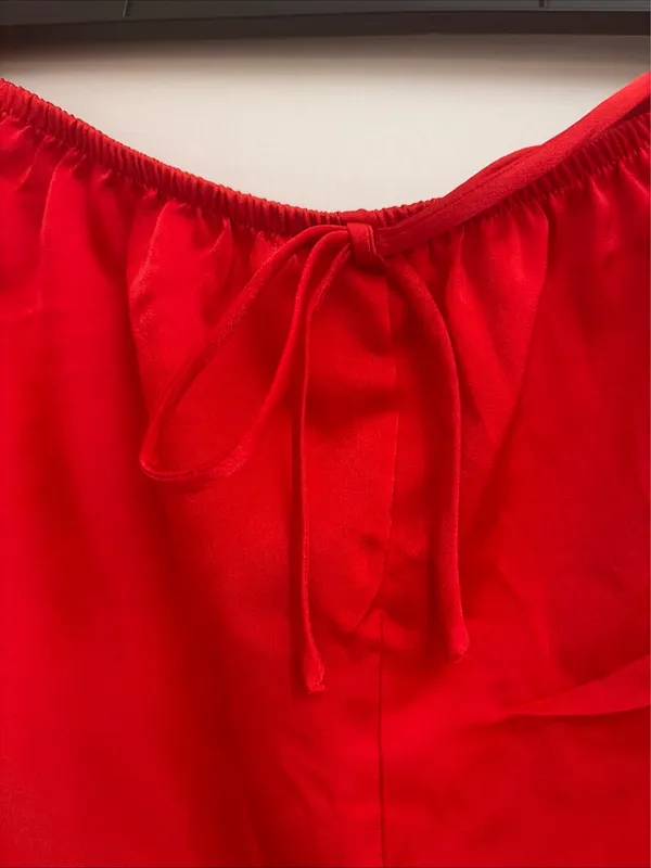 No Boundaries New!Red Satin Heart Pocket Pajama Set size M - Image 9
