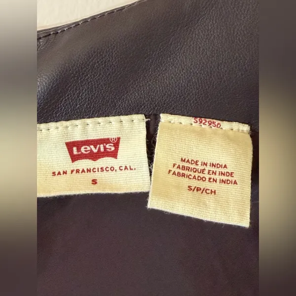 NWT Levi’s Penny Faux leather dress, size S - Image 6