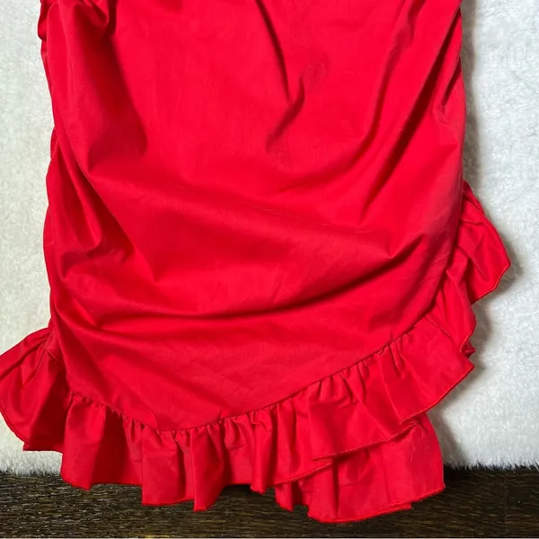 Tiger Mist Red Millie Ruched Mini Dress - Image 6