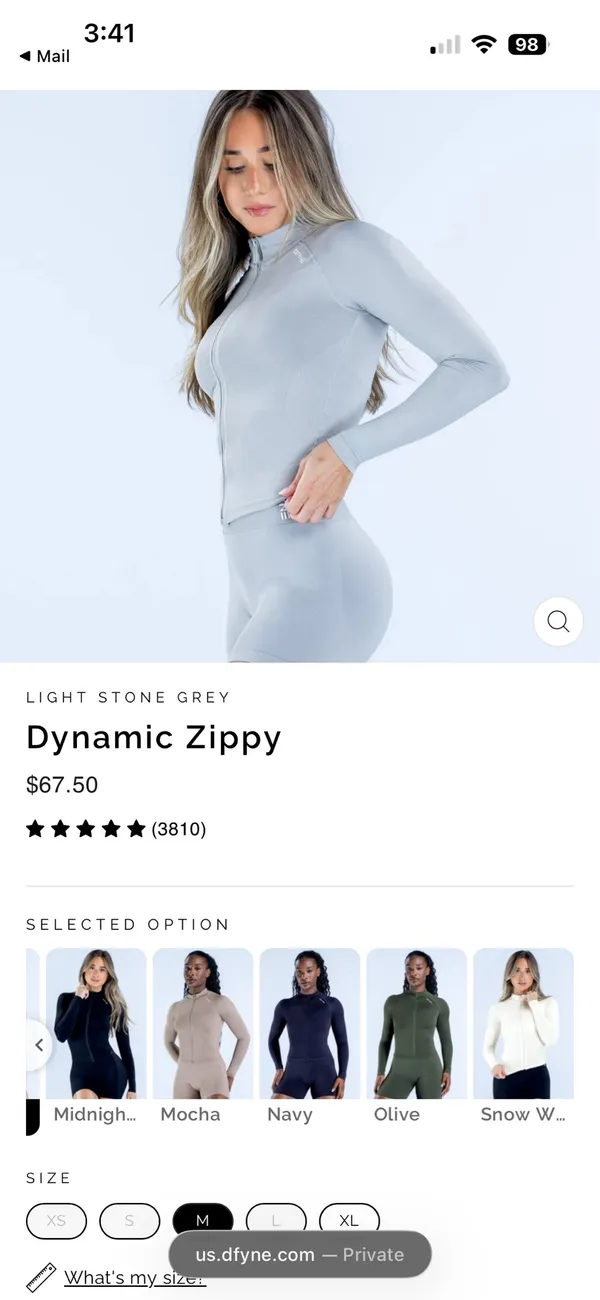 Light stone gray dynamic, zippy DFYNE - Image 2