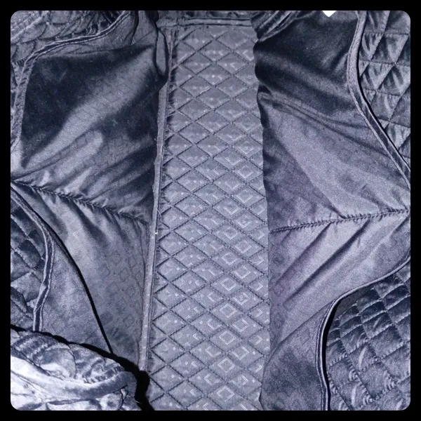 Vera Bradley Diaper Bag Women Large Black White Paisley Quilted Tote - Image 10