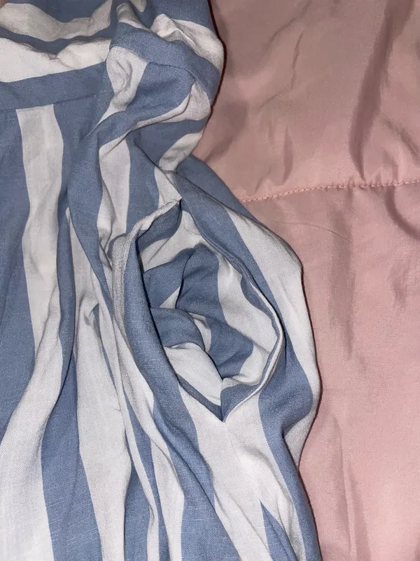 Miracle Striped Dress Blue Size 12 - Image 5