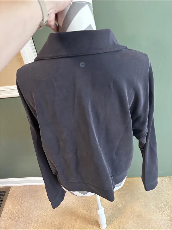 Avia Charcoal Gray Zip-Up Pullover Jacket - Image 2