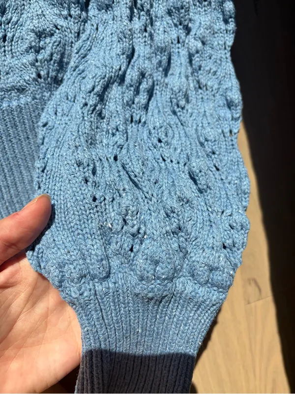 Spell blue bonfire sweater organic cotton knit top - Image 12