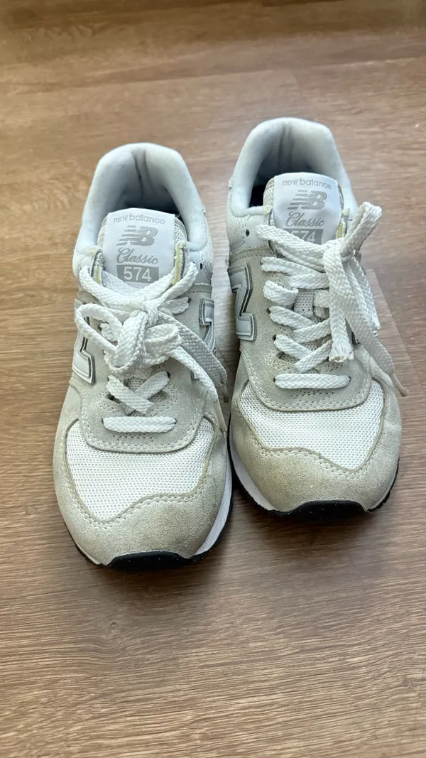 New Balance 574 Core - Nimbus Cloud, Gray/White - Size 6mWomen / 4.5 Men US - Image 2