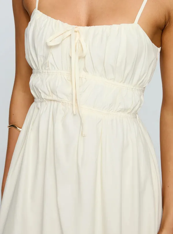 Princess Polly Maxi Dress Cream - Image 5