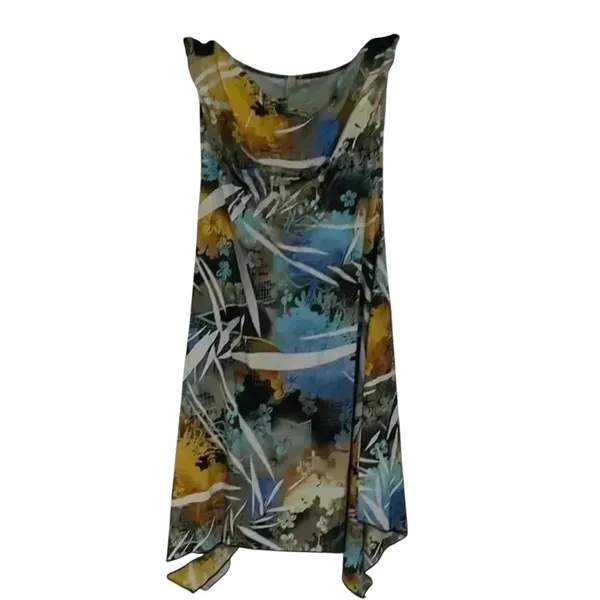 Strapless tropical dress Size L - Image 5