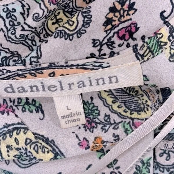 Daniel Rainn floral sleeveless top size large - Image 4