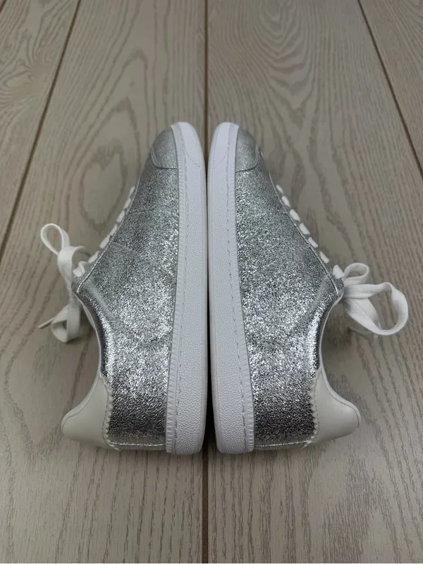 On 34th Women's Marinaa Low-Top Sneakers 7.5M Silver Crinkle Smooth $79.50 - Image 4