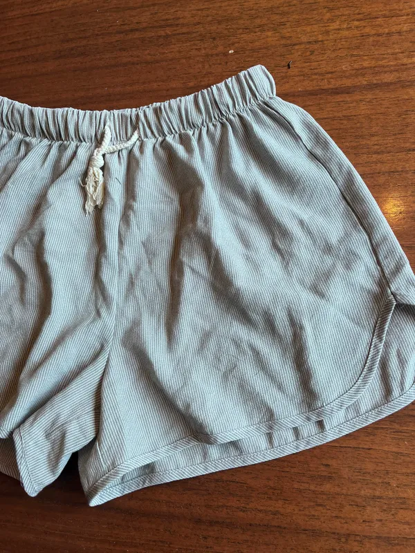 Pin Stripe Linen Shorts Multi Size M - Image 3