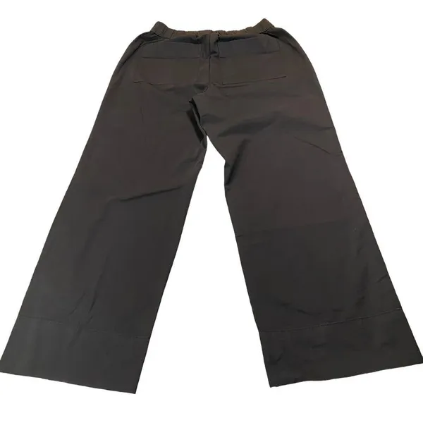 Everlane Women's Black High Waisted Wide-Leg Cotton Pants Size M‎ - Image 8
