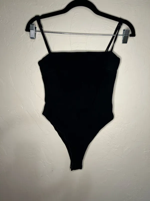 Tiger Mist Black‎ Square Neck Thong Bodysuit - Image 2