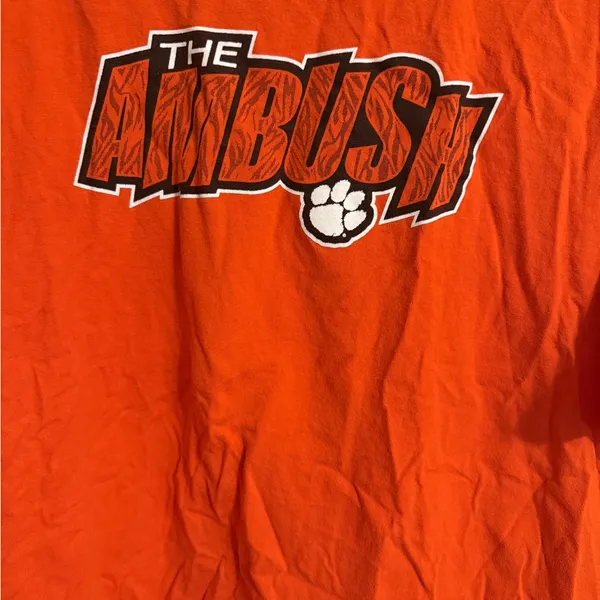 Clemson Women’s Gymnastics T shirt Orange Size XL - Image 2